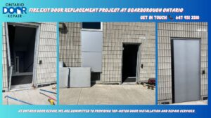 Fire Exit Door Replacement Project at Scarborough Ontario